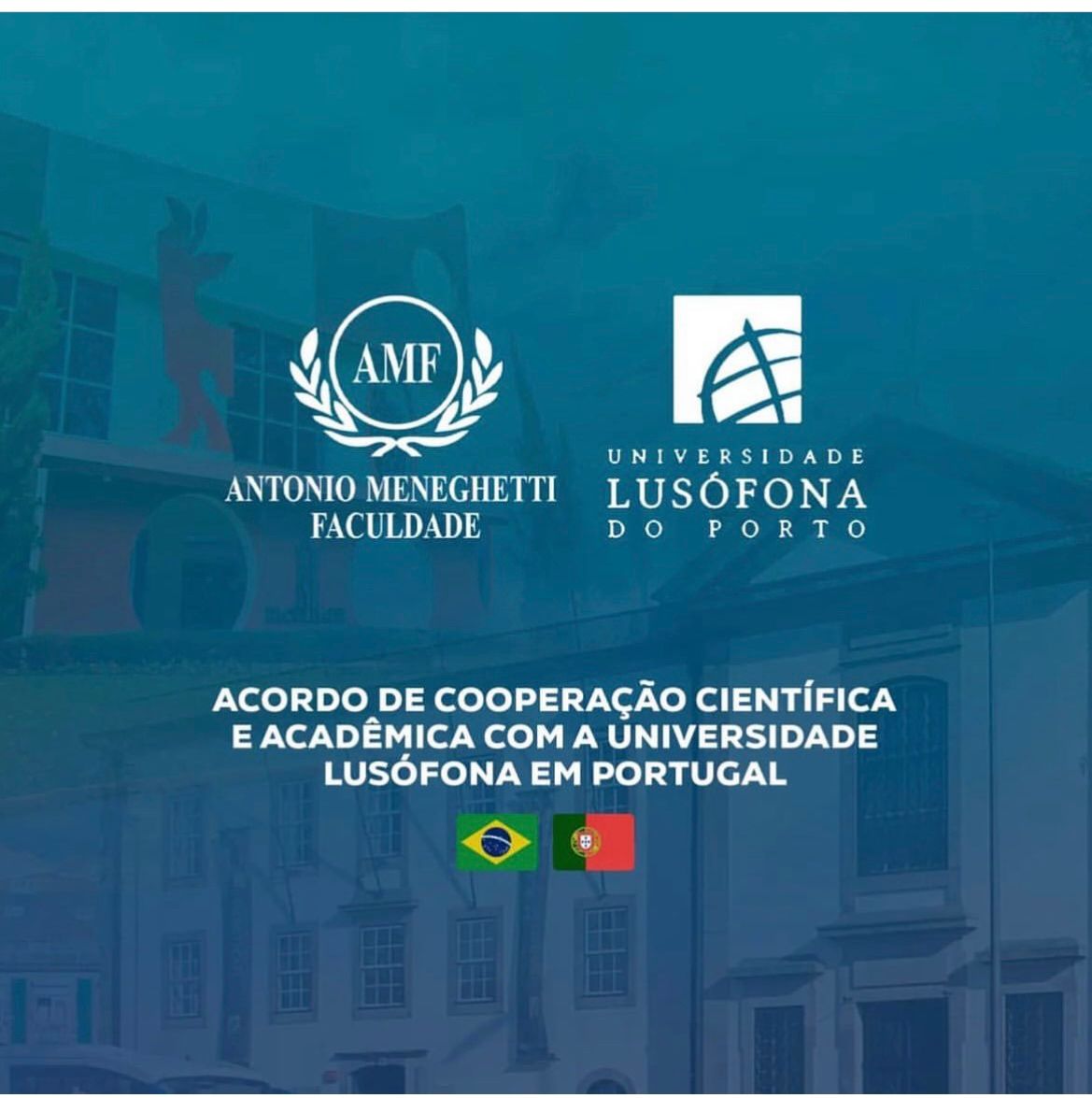 Acordo de Cooperação Científica e Acadêmica com a Universidade Lusófona do Porto
