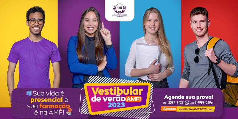 Inscrições abertas para o novo Vestibular de Verão 2023 da AMF!