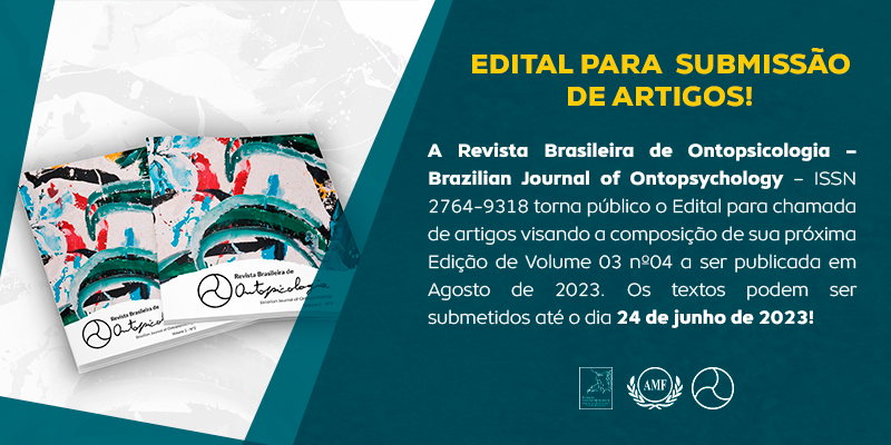 Edital para chamada de artigos para a Revista Brasileira de Ontopsicologia - Brazilian Journal of Ontopsychology – ISSN 2764-9318