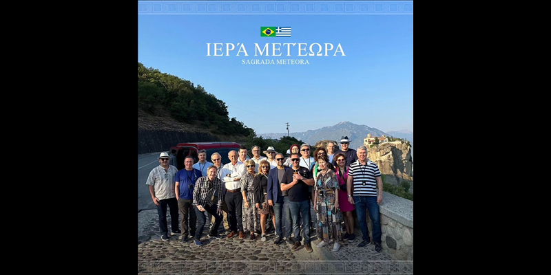 Visita a Sagrada Meteora, promovida pela AMF e FAM, para grupo de empresários na Grécia