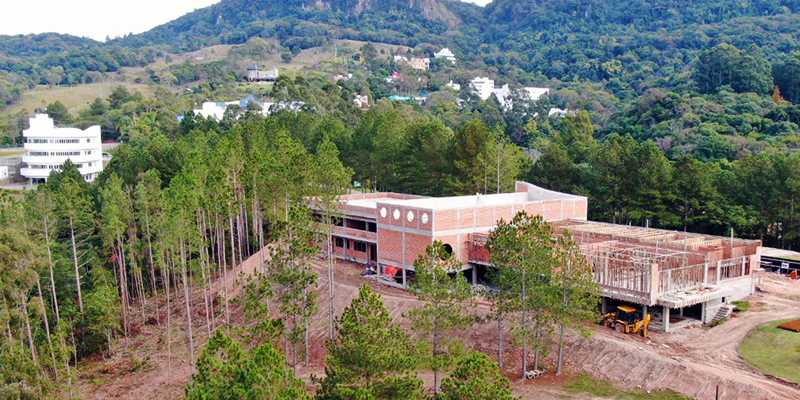 Prédio do curso de Gastronomia da AMF segue em obras aceleradas