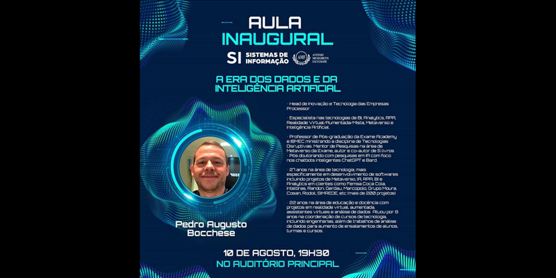 Aula Inaugural do curso de Sistemas de Informação – A era dos dados e da Inteligência Artificial