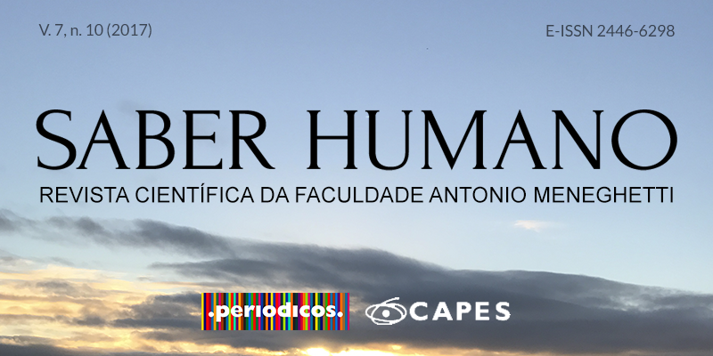 Saber Humano disponível no site dos Periódicos CAPES